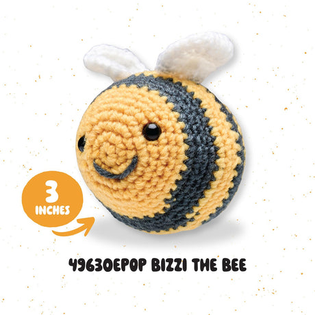 Back of the Bucilla Amigurumi Crochet Kit Bizzi Bee Quilt Pattern by Plaid Enterprises