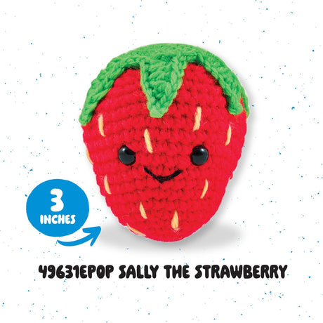 Back of the Bucilla Amigurumi Crochet Kit Strawberry Quilt Pattern by Plaid Enterprises