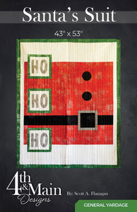 Santa's Suit Quilt Pattern by 4th & Main