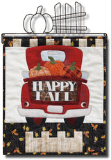 Back of the Happy Fall Little Truck Quilt Pattern by Patch Abilities