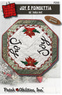 Joy Poinsettia Table Mat Downloadable Pattern by Patch Abilities