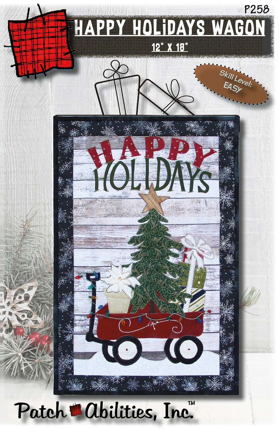 Happy Holidays Wagon Downloadable Pattern by Patch Abilities