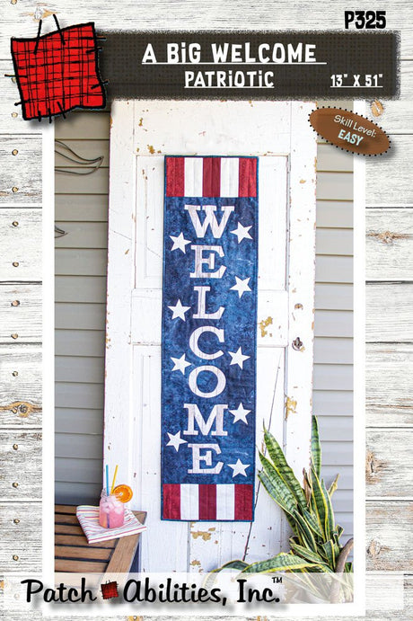 A BIG Welcome Patriotic Pattern by Patch Abilities