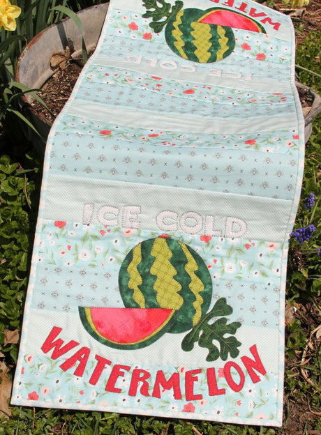 Ice Cold Watermelon Table Runner Pattern by Patch Abilities