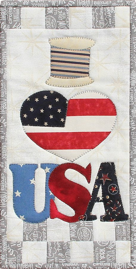 Back of the I love USA Downloadable Pattern by Patch Abilities - Patterns