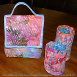 Quilted Lunch Bag & Beverage Cozy Downloadable Pattern by Tulip Square Patterns