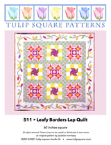 Leafy Borders Lap Quilt Downloadable Pattern by Tulip Square