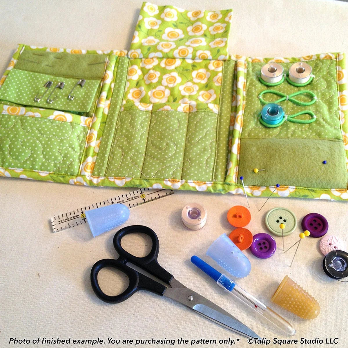 Tri Fold Sewing Caddy Downloadable Pattern by Tulip Square Patterns