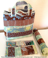 3 Piece Knitters Tote Set Downloadable Pattern by Tulip Square Patterns