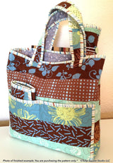 3 Piece Knitters Tote Set Downloadable Pattern by Tulip Square Patterns