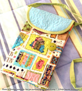 Tri Fold Tablet Totes Quilted Bag Downloadable Pattern by Tulip Square