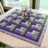 Log Cabin Corners Table Topper Downloadable Pattern by Tulip Square Patterns