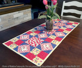 Dancing Diamonds Table Runner Downloadable Pattern by Tulip Square