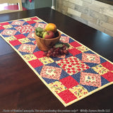 Dancing Diamonds Table Runner Downloadable Pattern by Tulip Square