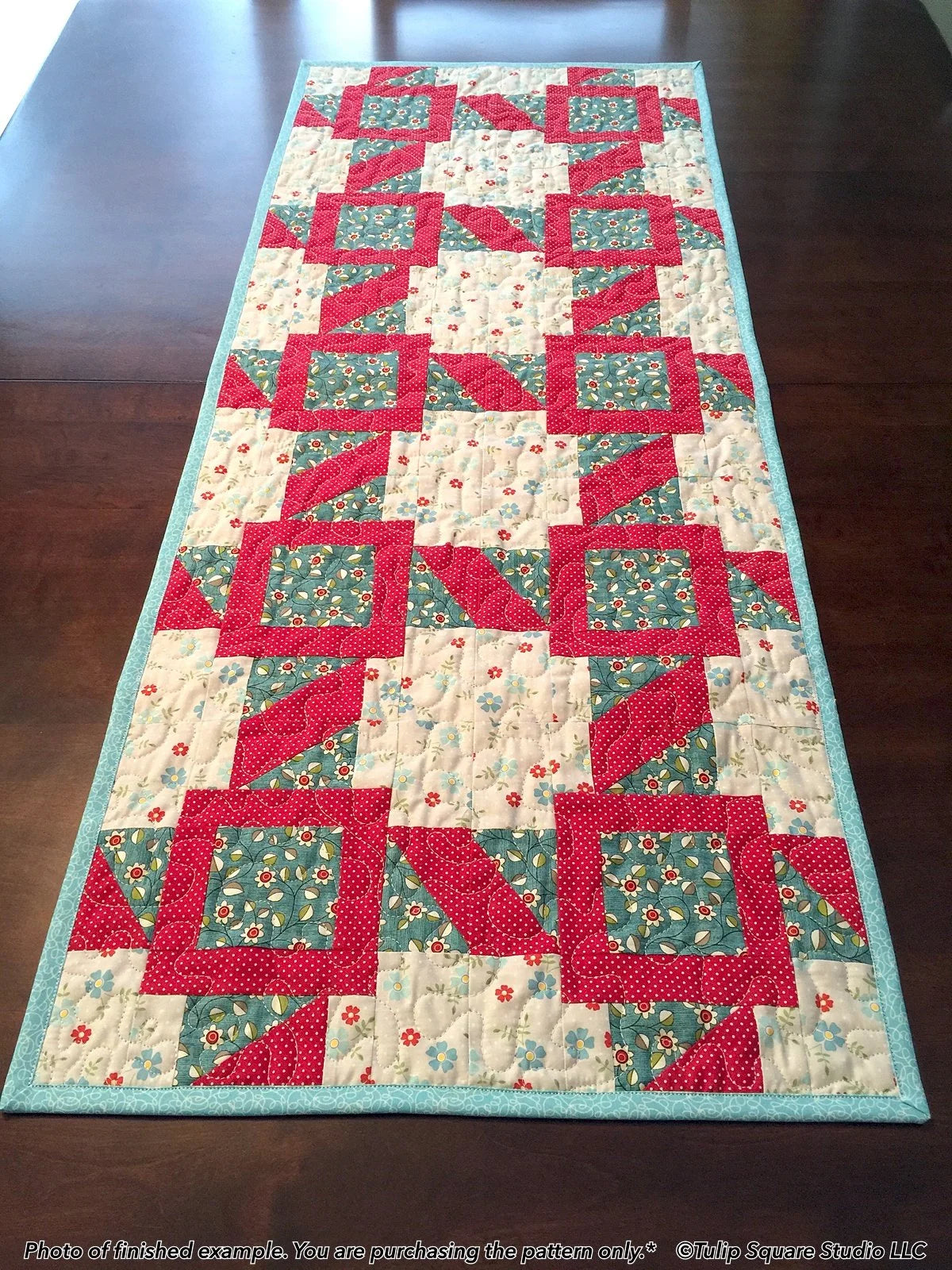 Railroad Tracks Table Runner Downloadable Pattern by Tulip Square