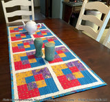 Swapped Squares Table Runner Downloadable Pattern by Tulip Square