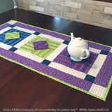 Floating Diamonds Table Runner Downloadable Pattern by Tulip Square