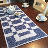 Sidewalks and Squares Table Runner Downloadable Pattern by Tulip Square