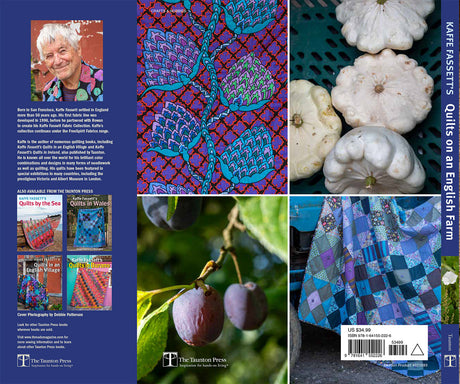 Back of the Kaffe Fassett's Quilts on an English Farm by Taunton Books