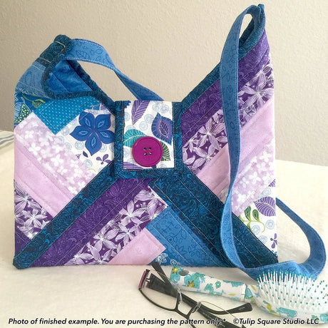 Three Block Bag Downloadable Pattern by Tulip Square Patterns