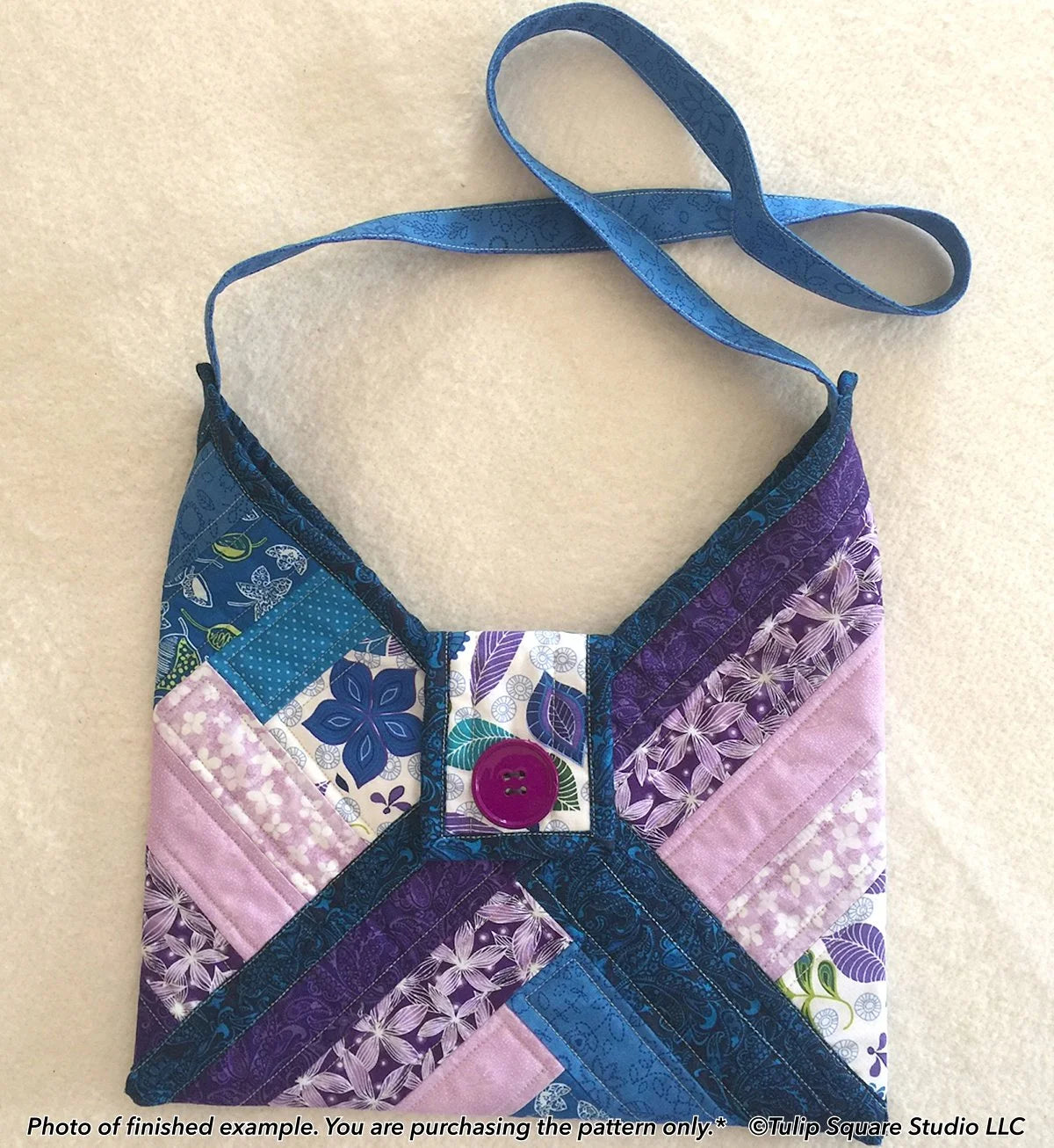 Three Block Bag Downloadable Pattern by Tulip Square Patterns