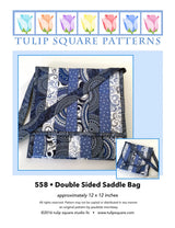 Saddle Bag Downloadable Pattern by Tulip Square Patterns