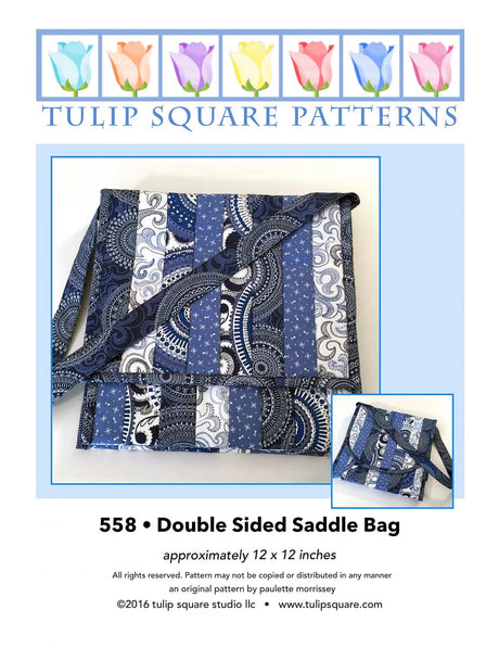 Saddle Bag Downloadable Pattern by Tulip Square Patterns