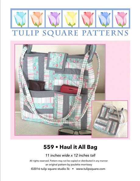 Haul it All Bag Downloadable Pattern by Tulip Square Patterns