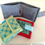 Quilted Bifold Wallet Downloadable Pattern by Tulip Square