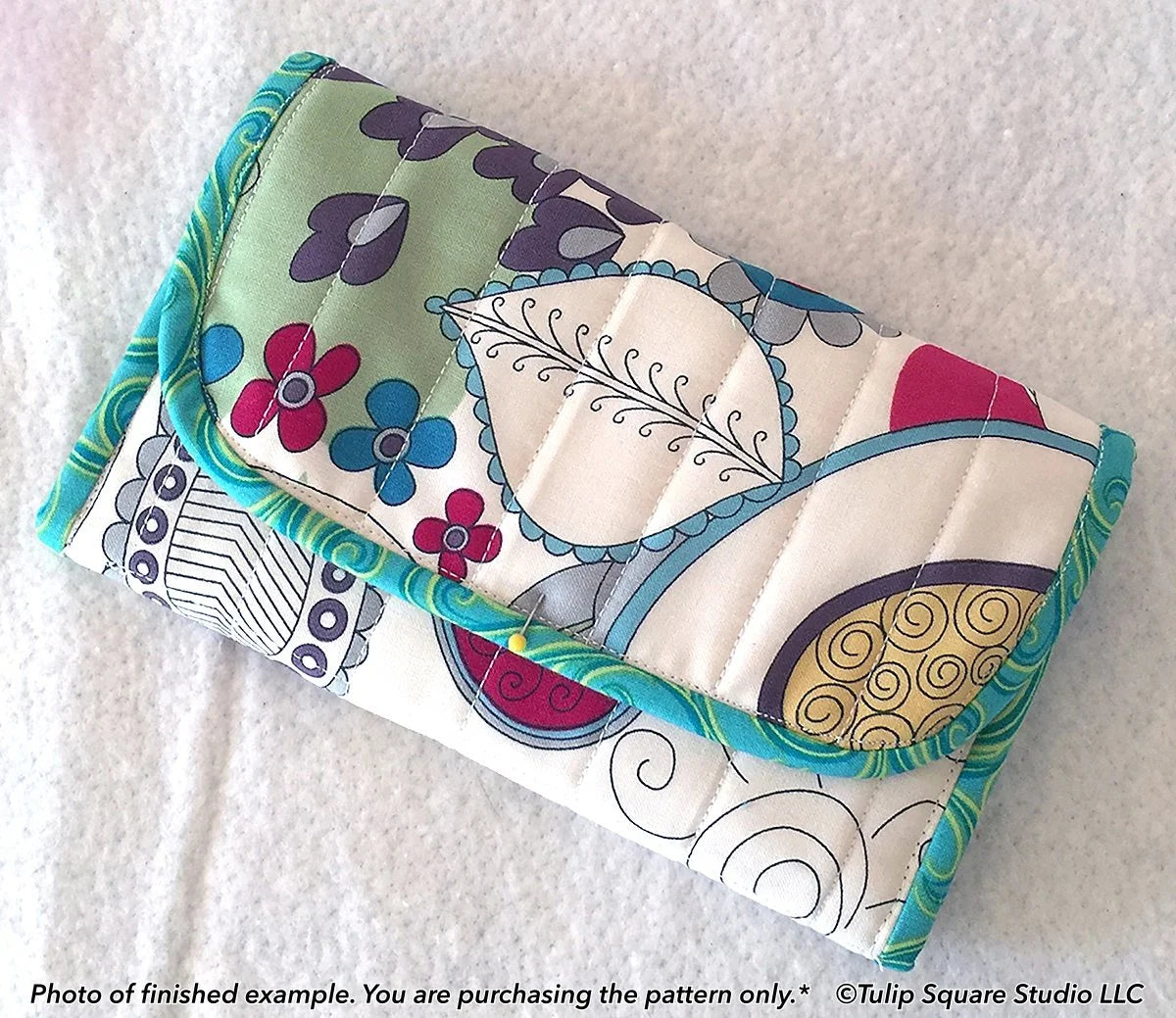 Clutch Style Wallet Downloadable Pattern by Tulip Square