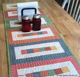 Rainbow Blocks Table Runner Downloadable Pattern by Tulip Square