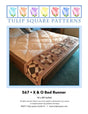 X & O Bed Runner Downloadable Pattern by Tulip Square Patterns