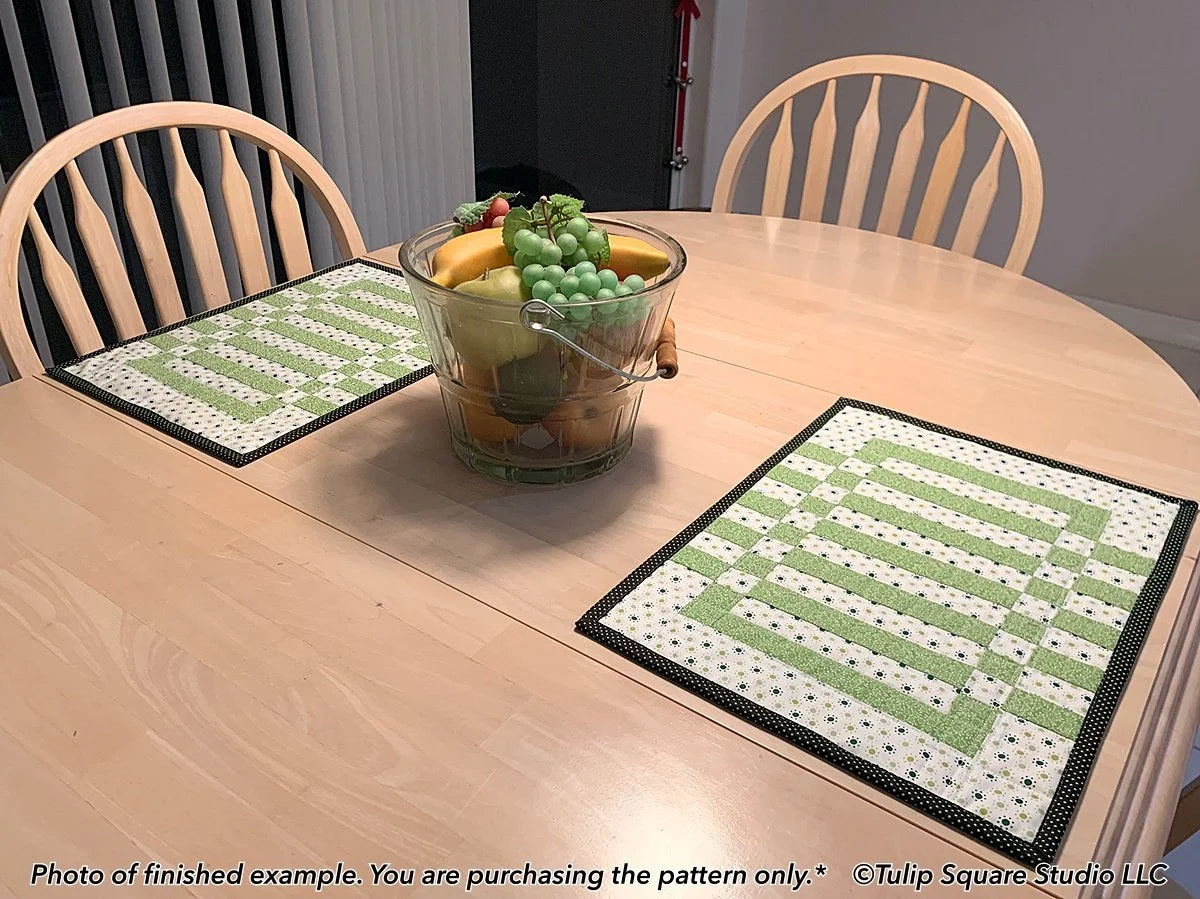 City Sidewalks Placemats Downloadable Pattern by Tulip Square