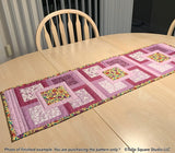 Floating Frames Table Runner Downloadable Pattern by Tulip Square