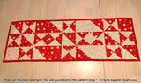 Bold Triangles Table Runner Downloadable Pattern by Tulip Square