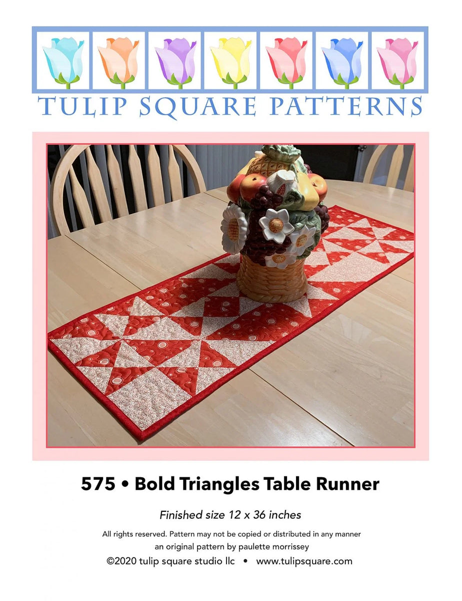 Bold Triangles Table Runner Downloadable Pattern – Quilting Books ...