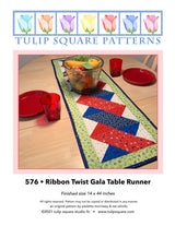 Ribbon Twist Gala Table Runner Downloadable Pattern by Tulip Square