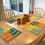 Four Square Meals Placemat Set Downloadable Pattern by Tulip Square Patterns