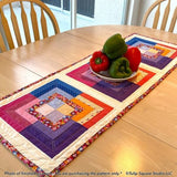 Fancy Squares Table Runner Downloadable Pattern by Tulip Square Patterns