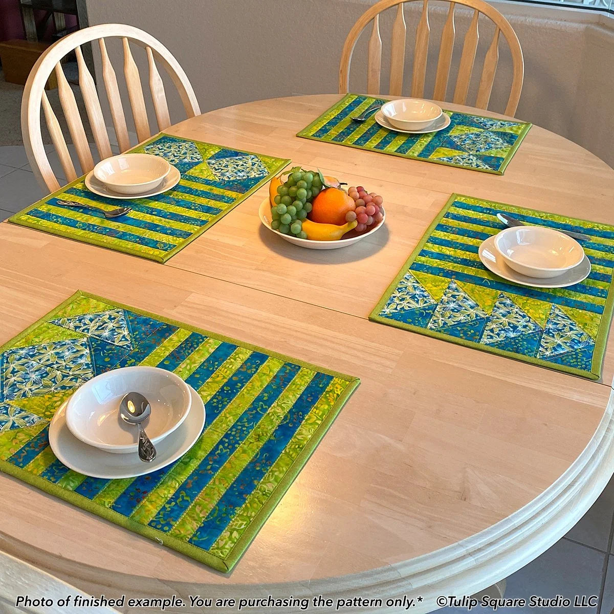 Stripes and Angles Placemats Downloadable Pattern by Tulip Square