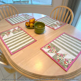 Stripes and Angles Placemats Downloadable Pattern by Tulip Square