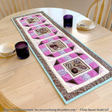 Fancy Windows Table Runner Downloadable Pattern by Tulip Square Patterns