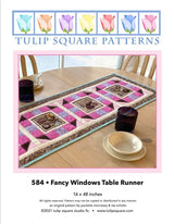 Random Windows Table Runner Pattern Fancy Windows Table Runner Downloadable Pattern – Quilting Books ...