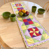 Pinwheel Pals Table Runner Downloadable Pattern by Tulip Square Patterns