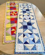 Pinwheel Pals Table Runner Downloadable Pattern by Tulip Square Patterns