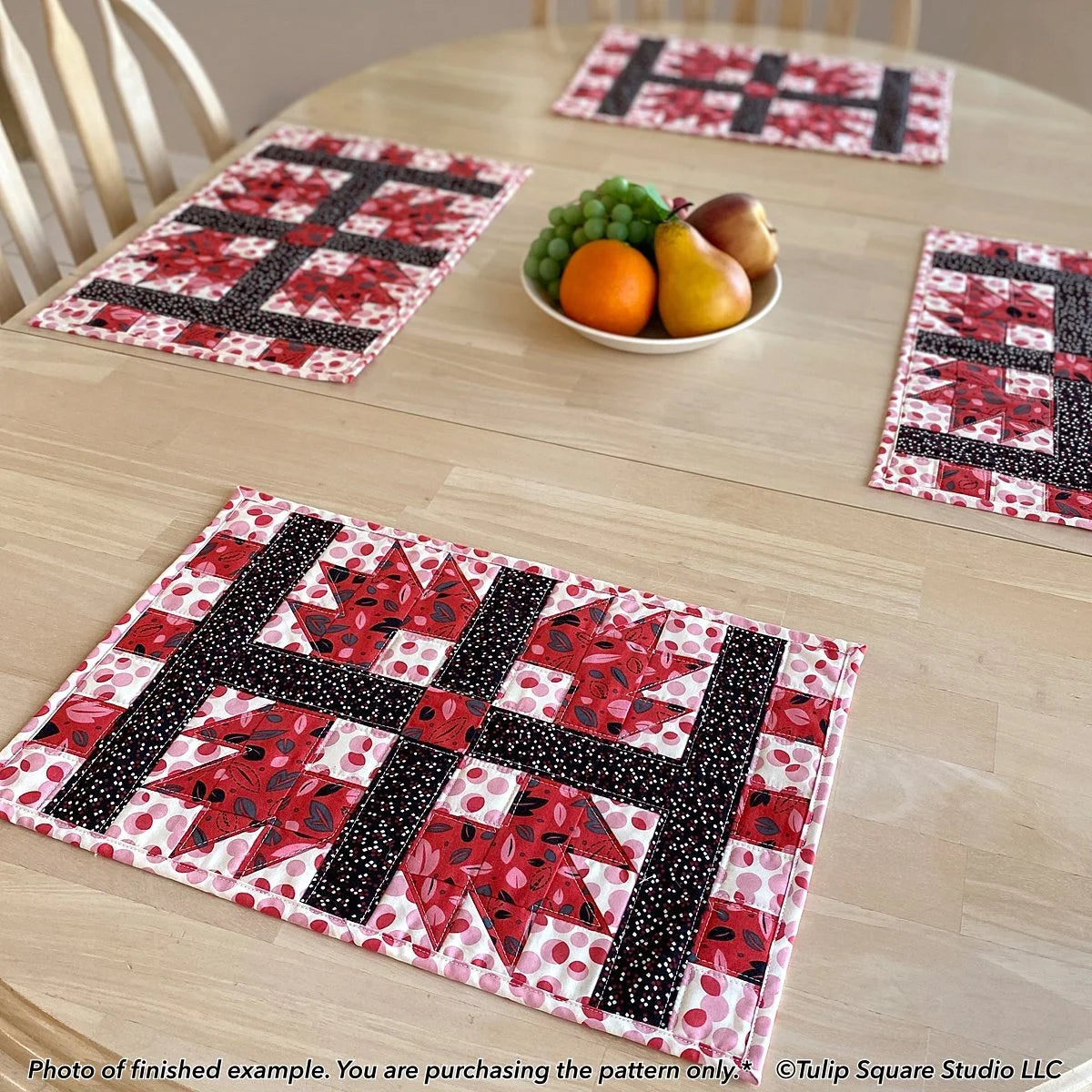 Snazzy Squares Placemats Downloadable Pattern by Tulip Square Patterns