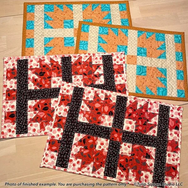 Snazzy Squares Placemats Downloadable Pattern by Tulip Square Patterns