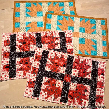 Snazzy Squares Placemats Downloadable Pattern by Tulip Square Patterns