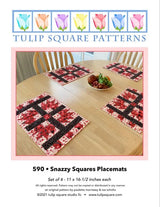 Snazzy Squares Placemats Downloadable Pattern by Tulip Square Patterns