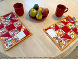 Picnic Pockets Placemats Downloadable Pattern by Tulip Square Patterns